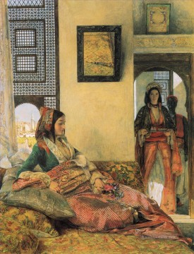  araber - Leben in der Hareem Kairo Oriental John Frederick Lewis Araber